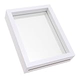 NIYANGLE Doppelseitiger Glas Pflanzen Schmetterlingsrahmen mit Selbstgemacht Schmetterlings Setzkasten für Wohnzimmer und Dekorative Vitrine zur Präsentation von Trockenblumen