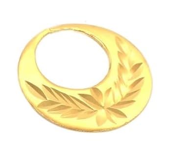 ridvik 1 Micron 22K Gold Plated Nattiyan Earring For Men's Panjabi Boy | Gold Plated Brass Material Golden Hoop Studs Earring Bali For Mens Fashion's Birthday Gifting All Festive Events & Occasions (1 Piece) (Design-4)-picture-8