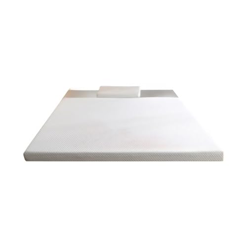 MINGYIHUI Colchón Doble de Espuma Viscoelástica y Gel,Colchon Viscoelastico,con Gel Incorporado,Dureza Media & Alivia el Dolor de Espalda,Enrollable para Facilitar Su Transporte(Size:150x200cm)