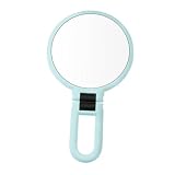 Veemoon Specchio Ingranditore Specchio Da Tavolo Per Trucco e Rasatura Design Pieghevole Facile Da Pulire Adatto Per Bagno e Camera Da Letto