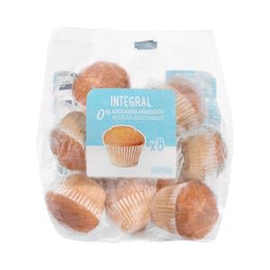 Magdalenas integrales 0% azúcares añadidos Hacendado Paquete 280 g Pack 2