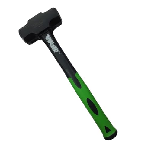 WULF 900g (2LB) Heavy Duty Sledge Hammer | Forged Steel Head with...