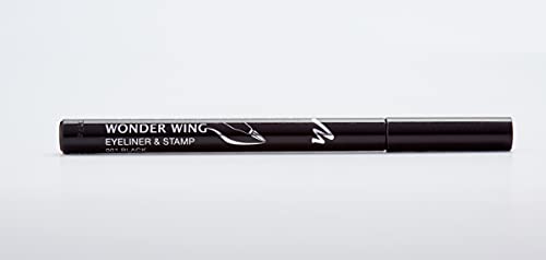 Manhattan Wonder Wing Eyeliner & Stamp, Schwarzer Stempel Eyeliner für einen Idealen symmetrischen Lidstrich, Farbe Black 001, 1 x 1.6ml – Bild 4