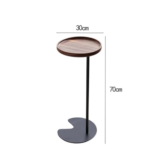 Table basse ronde métal et étagère de chambre table d'appoint salon - 4