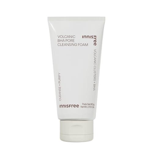 Image of Innisfree Volcanic BHA Foaming cleanser | Korean Face Wash for Oily /Combination Skin | Pore Cleanser | Acne Prone Skin | Deep Cleansing | For Men and Woman