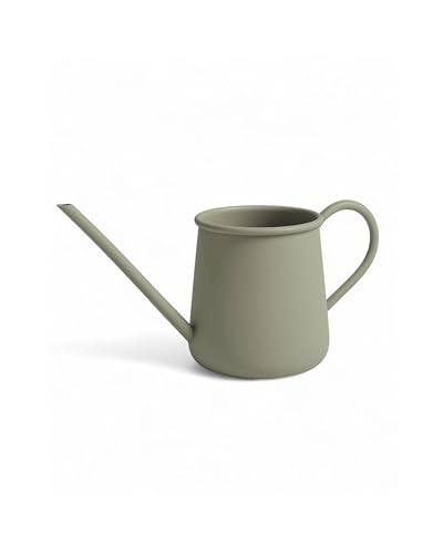 LIVLIG Arrosoir Intérieur 1L en Métal – Petit Arrosoir avec Bec Long, Arrosage Précis pour Plantes d'Intérieur, Fait Main, Vert