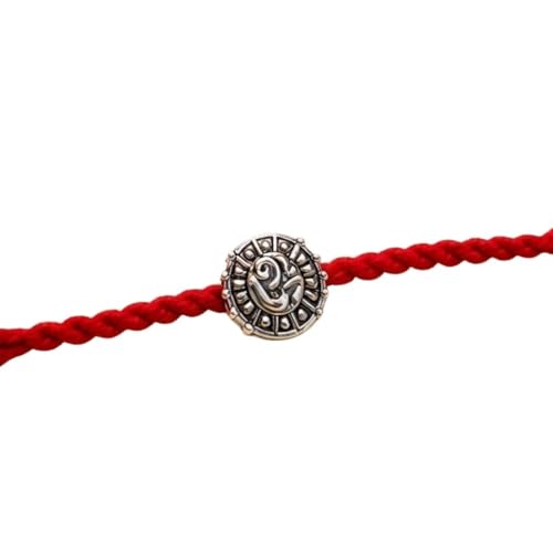 Image of I Jewels Silver Plated Traditional Om Designer Rakhi for Men /Boys /Brother (R502)