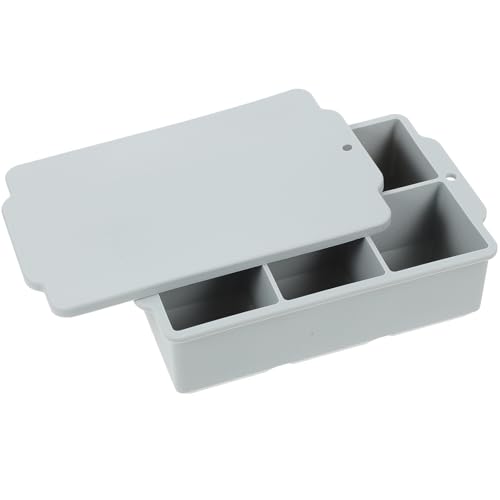 Bandeja para cubitos de hielo de silicona con tapa miniatura 1