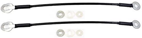 PT Auto Warehouse TC-TO003-P - Tailgate Lift Support Cable - 17 Inch, Left/Right Pair, Crew Cabs ONLY (Replaces 65770-0C100, 65770-0C050, 65770-0C040, 657700C100, 657700C050, 657700C040)