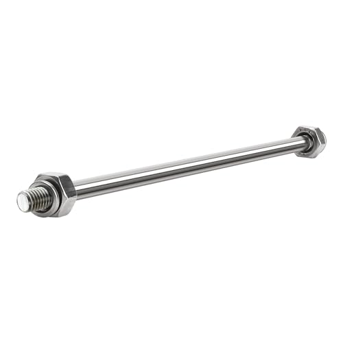 6 Inch Stainless Steel Rod For Float Valve - 1/5" Diameter with 1/4"-20 Threads, Compatible with 3/8" & 1/2" Inlet Valves - Corrosion Resistant 18-8 Steel - for Water Tanks, Fountains & Toilet Repair