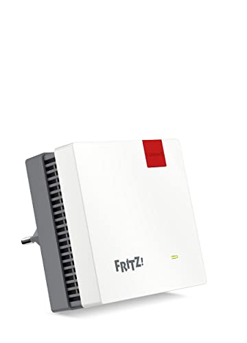 FRITZ!Repeater 1200 AX Edition International, Ripetitore - Wi-Fi 6 extender Dual Band con 2.400 Mbit/s (5 GHz) & 600 Mbit/s (2,4 GHz), Mesh, Access Point, 1x Gigabit LAN, Interfaccia in italiano - Powerline - Immagine 4