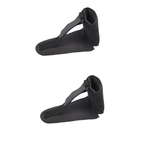 TOVINANNA 2 Pcs Foot Support Afo Brace for Plantar Drop Foot Splint Night Afo for Foot Afo Foot Drop Brace Key Fob Holder Foot Pronation Black Fabric