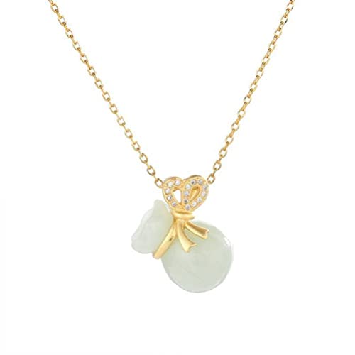 Collier de bénédiction en Argent et White Jade : le cadeau parfait