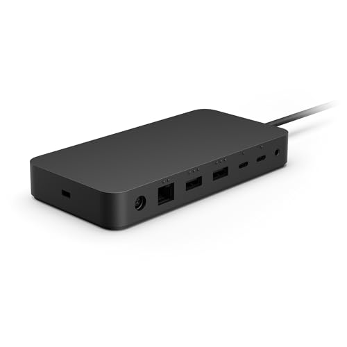 Microsoft Surface Acc Dock Salerno Negro replicador de puertos para ordenadores EMEA