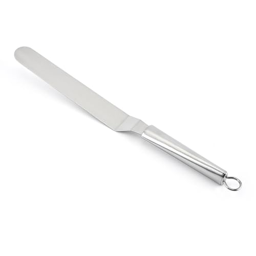 FONDOTIN 3 pièces Spatules à Glaçage Acier Inoxydable Set de Grattoirs Beurre et Couteaux Palette Gâteau pour Pâtisserie Maison et Professionnelle