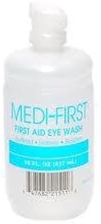 Medique MP21511 Medi-First Eye Irrigation Solution, 16 oz, Standard, Clear