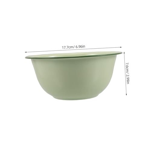 Tazón vintage de esmalte verde claro 1000ml miniatura 2