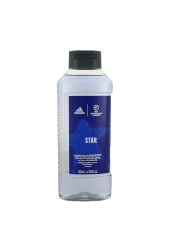 adidas UEFA Star Edition Gel de ducha aromático para hombre, 400 ml