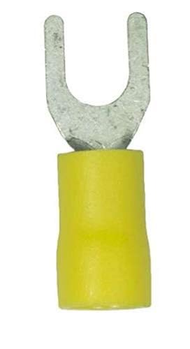 Bornes de fourche en vinyle pour sertissage électrique WirthCo 80423 de type cosse à oeillet ouvert