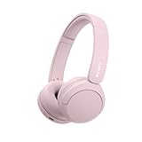 Sony WH-CH520 Wireless Bluetooth On-Ear Headphones, Sound, Lightweight Design, Up to 50hr Battery Life, Quick Charge, EQ, Clear Call Quality, iOS & Android - Pink