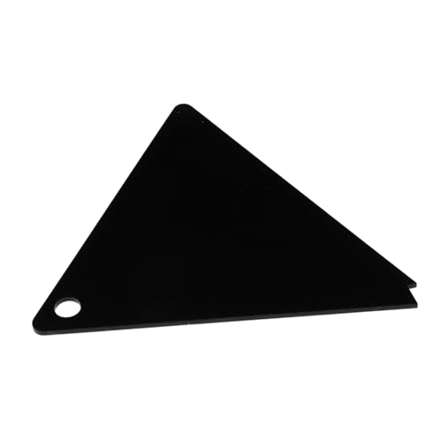 Hemobllo Acrylic Snowboard Wax Scraper Tool Triangle Shape for Precise Wax Removal Durable and Design for All Snowboards for Winter Sports Maintenance