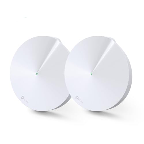 Image of TP-Link Deco M5 Whole Home Mesh Wi-Fi, Up to 3800 sq ft Coverage, Works with Amazon Echo /Alexa and IFTTT, Wi-Fi Booster, Antivirus and Parental Controls Router(2-Pack)