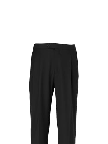 Paul Fredrick Men's Wool Stretch Pleated Tuxedo Pants2