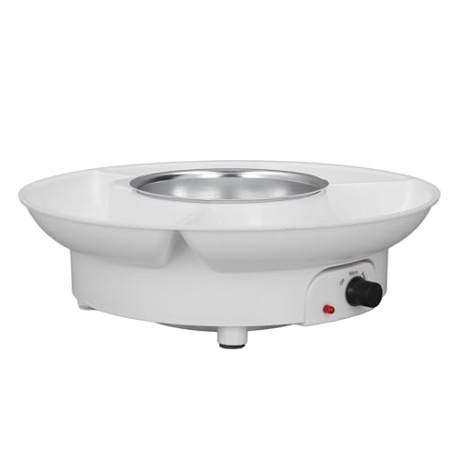 Set Pentola Elettrica per Fonduta per Formaggio e Cioccolato, Kit per Fonduta di Cioccolato con 2 Forchette, Crogiolo per Fonduta con Controllo della Temperatura, Gadget da