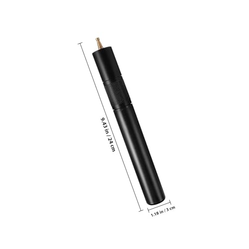 Rallonge de queue de billard en aluminium rigide accessoire solide noir - 2