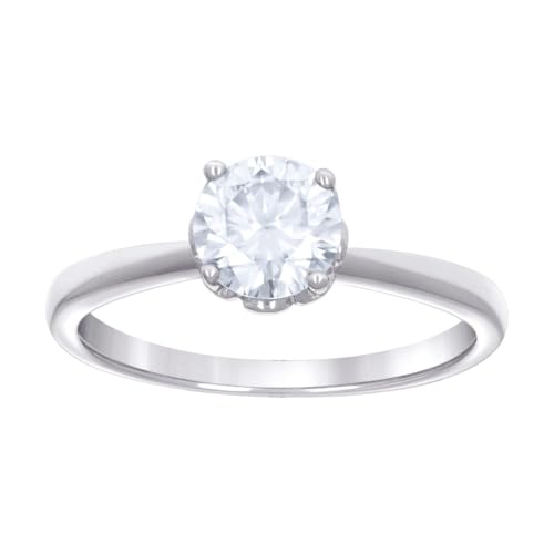 Bague de fiançailles moissanite 1,06 ct argent 925 taille 5