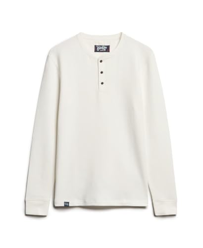 Superdry Homme T shirt Henley The Merchant Store Crème - vue 7