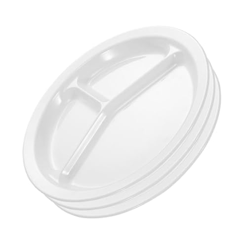 Beaupretty 3個多機能仕切り皿 耐熱再利用可能 食品サービングトレー 家用セク