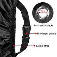 Housse de moto pluie et UV avec bandes réfléchissantes pour Piaggio Vespa GTS GTV 250 300 - 4