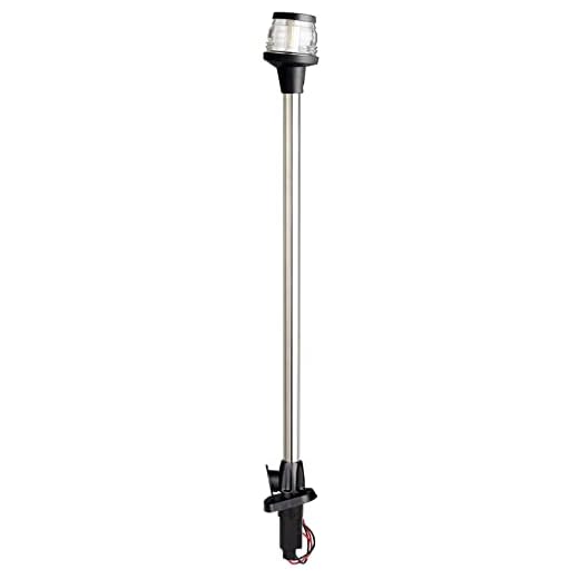 Young Marine All-Around LED Navigation Light with 2-Pin Standard Pole, 24" with Base