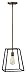 Hinkley Fulton Collection Restoration One Light Pendant, Bronze