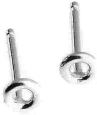 Miniatura 3 de Aretes de plata de ley con forma de disco martillado, aretes de disco redondos planos, joyería hipoalergénica