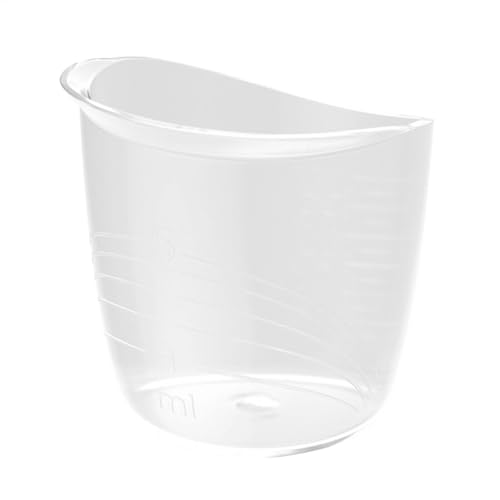 Taza medidora de alimentación para bebés – Taza de medición precisa de 35 ml para recién nacidos | Vaso angular con boquilla guía larga puntiaguda | Taza medidora de alimentación a prueba de derrames