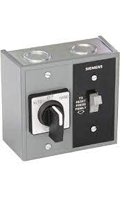 Arrancador Siemens smffg71p con selector manual automático y caja protectora NEMA 1