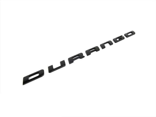 Image of 1Pc 14-21 Durango Emblem 3D Badge Liftgate Rear Nameplate Letter 55079299AC Replacement for Durango (Gloss Black)