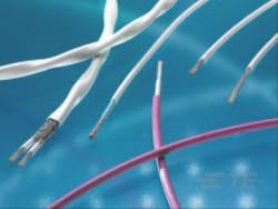 TE Connectivity/Raychem Brand, Multi-Conductor Cable - 2 Conductor - 22 AWG - 19/34 Conductor Strand - Braid - White. (20 Items)