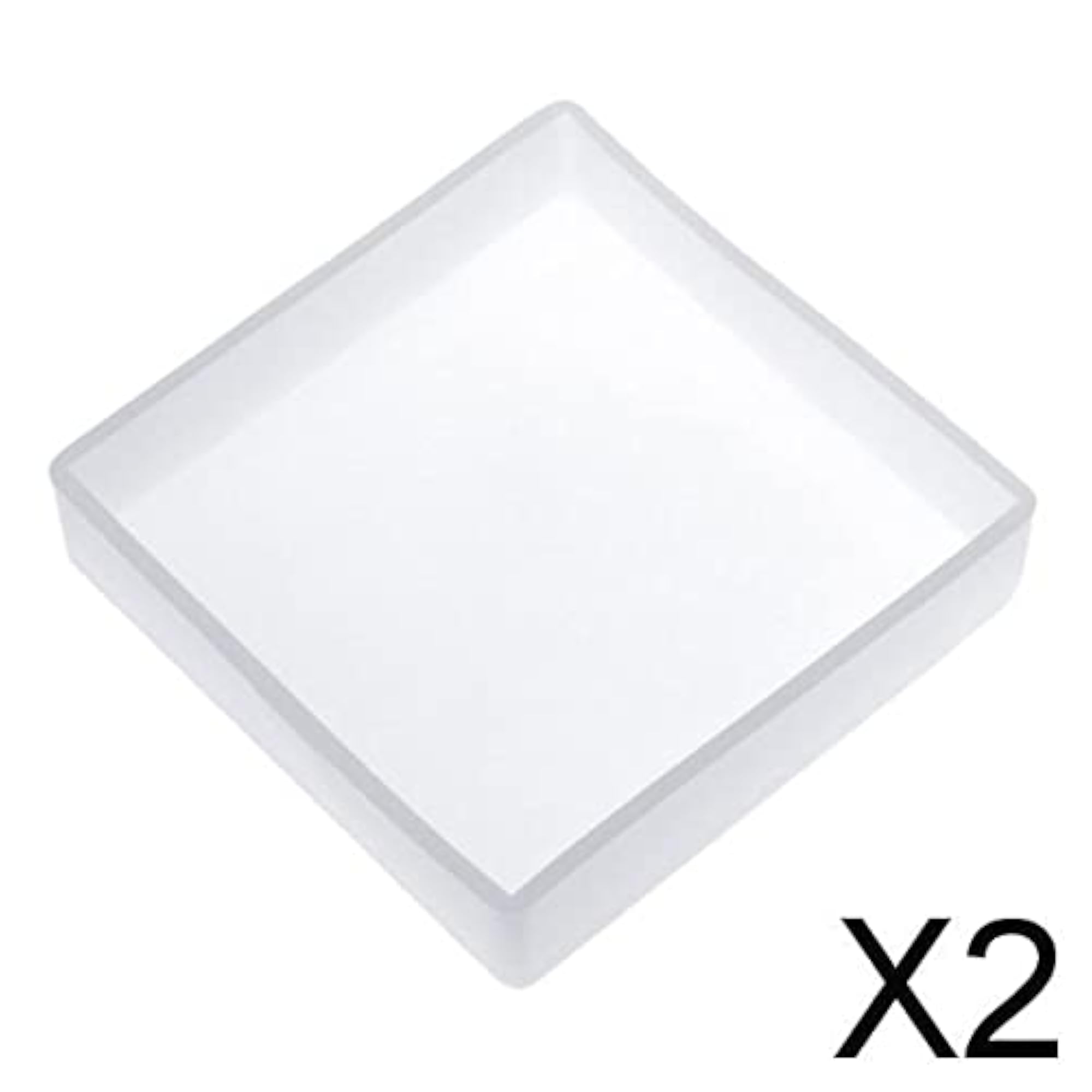 2xDIY Cube Cuboid Resin Blocks Ornament Mold