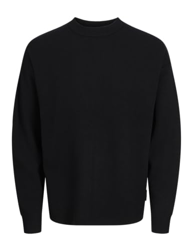 JACK&JONES Herren JCORYKER Knit Crew Neck Strickpullover, Black, Large