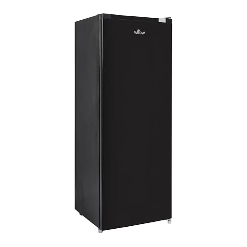 Willow WTL55B 241L Freestanding Tall Larder Fridge with Mark-Proof Finish, Adjustable Thermostat, 2 Year Manufacturer’s Warranty - Black