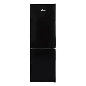 Willow WFF157B 157L Freestanding 70/30 Fridge Freezer with Adjustable Thermostat, Mark-Proof Finish, Low Frost, 2 Year Warranty - Black