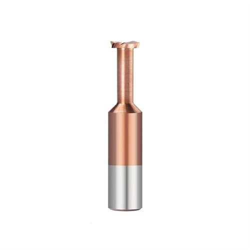 Fresa de extremo en T 4 flautas herramienta de fresado CNC carburo aleación aluminio 50mm