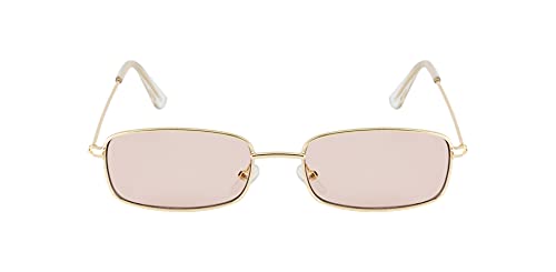 Image of Ted Smith Polycarbonate UV Protection Metal Square Sunglasses