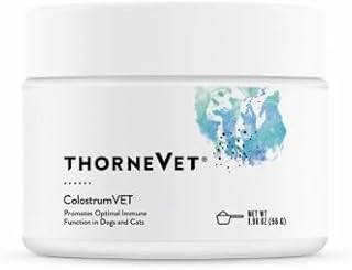 ThorneVet ColostrumVET Supplement for Dogs & Cats – Bovine Colostrum Powder to Boost Immunity, Digestive Health, & Vitality – Rich in Antibodies, Amino Acids, & Vitamins - 112 Scoops