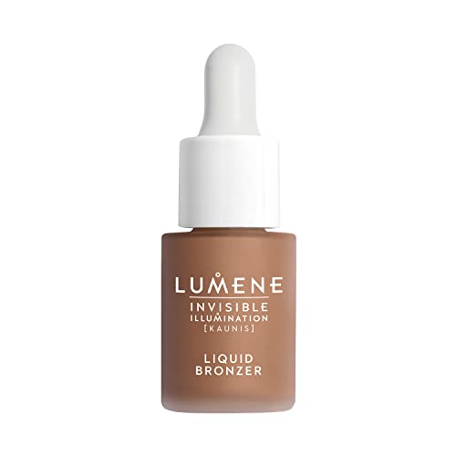 Lumene Invisible Illumination Liquid Bronzer - Skincare Infused Bronzing Drops - Hydrating Makeup For An Everyday Radiant Skin Glow, Summer Glow (0.5 Fl Oz) #TOP7