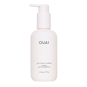 OUAI Anti Frizz Cream – Moisturizing Hair Cream with Frizz Control & Heat Protection – Provides Lasting Hydration with Jackfruit & Beetroot Extract – Paraben, Phthalate & Sulfate Free (6 oz)