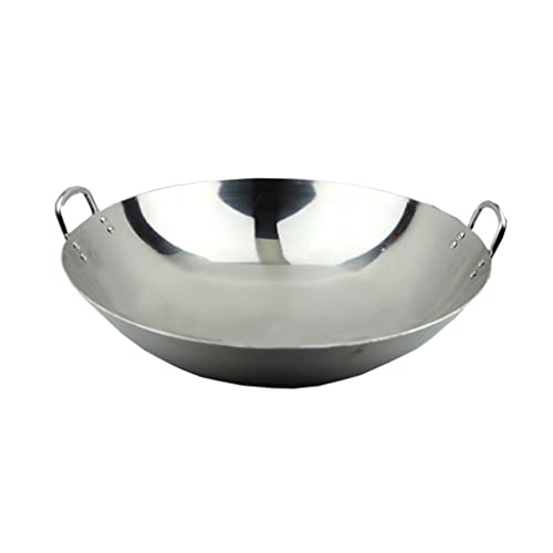 Wok de acero inoxidable 201 pulido de 34 cm miniatura 1